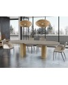 IRATI -MESA COMEDOR- PIEDRA/MADERA