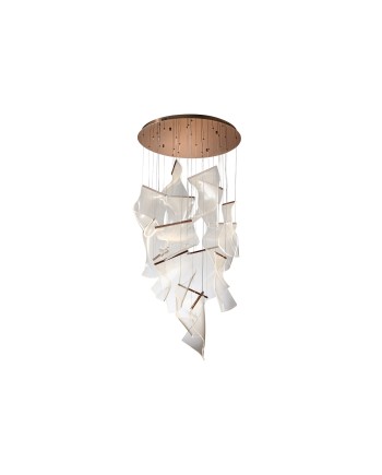 VELOS-LAMPARA 14L ORO ROSA DIMABLE