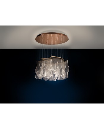 VELOS-LAMPARA 14L ORO ROSA DIMABLE
