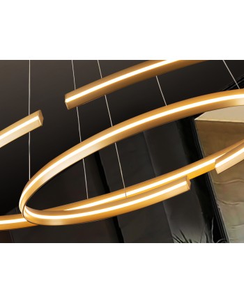 LAMPARA GRANDE·ELIPSE· ORO DIM