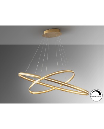 LAMPARA GRANDE·ELIPSE· ORO DIM