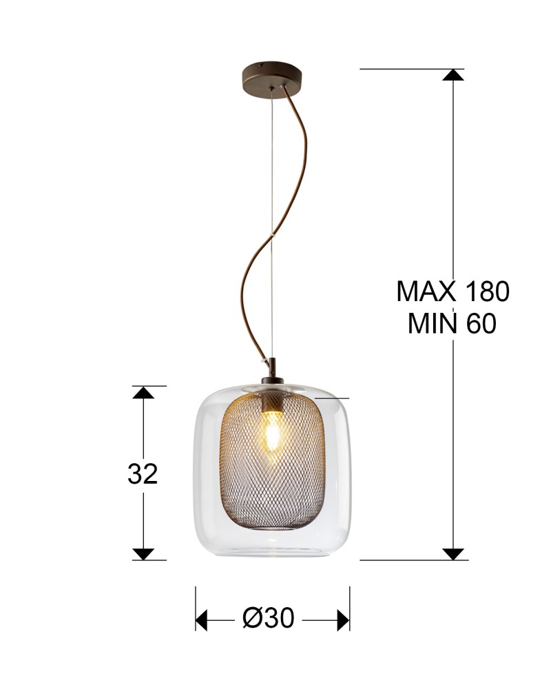 LAMP. 1L GRANDE·FOX·CHOCOLATE