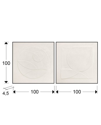 ALBOS- SET BAJORRELIEVES 100X100