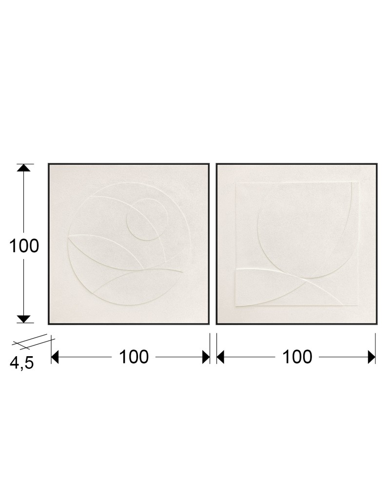 ALBOS- SET BAJORRELIEVES 100X100