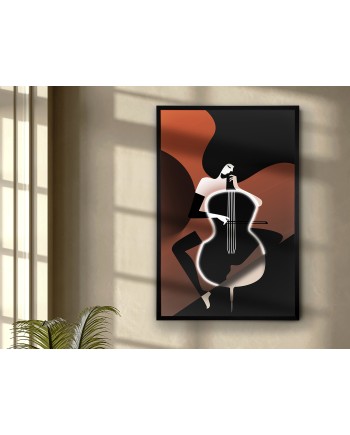 VIOLONCHELO-CUADRO LUZ LED 80X120