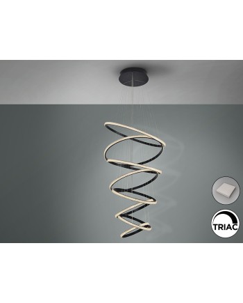 RING-LAMP 8 AROS NEGRO DIMABLE