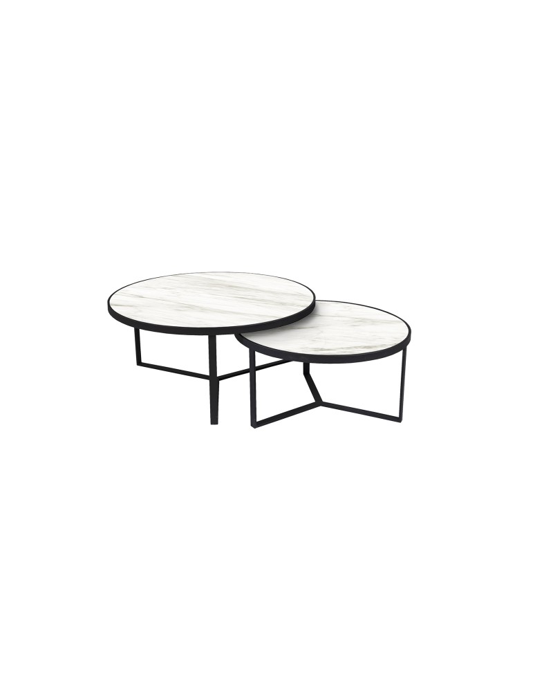 NAIRA -SET MESAS- T MARMOL BLANCO