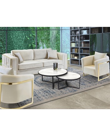 NAIRA -SET MESAS- T MARMOL BLANCO