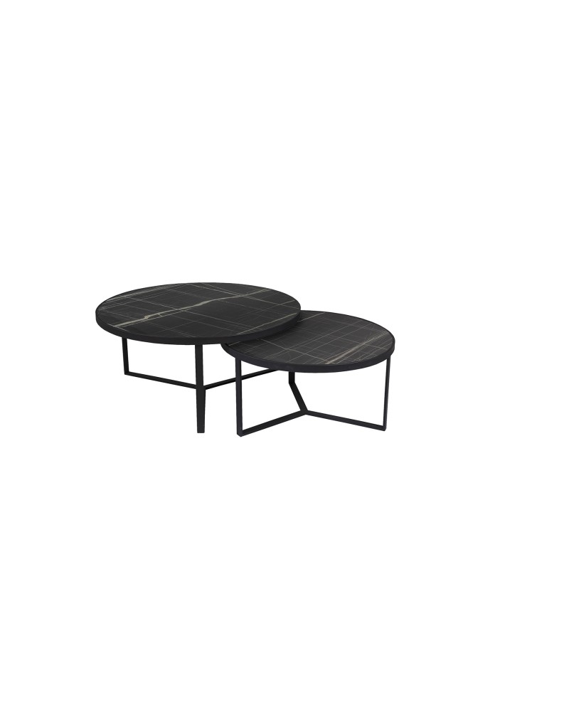 NAIRA -SET MESAS- T MARMOL NEGRO