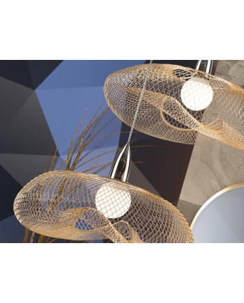 LAMPARA 1L ·FORMA· CROMO/ORO