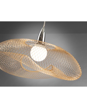 LAMPARA 1L ·FORMA· CROMO/ORO