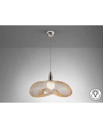 LAMPARA 1L ·FORMA· CROMO/ORO