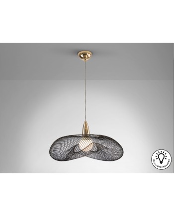 LAMPARA 1L ·FORMA·ORO/NEGRO