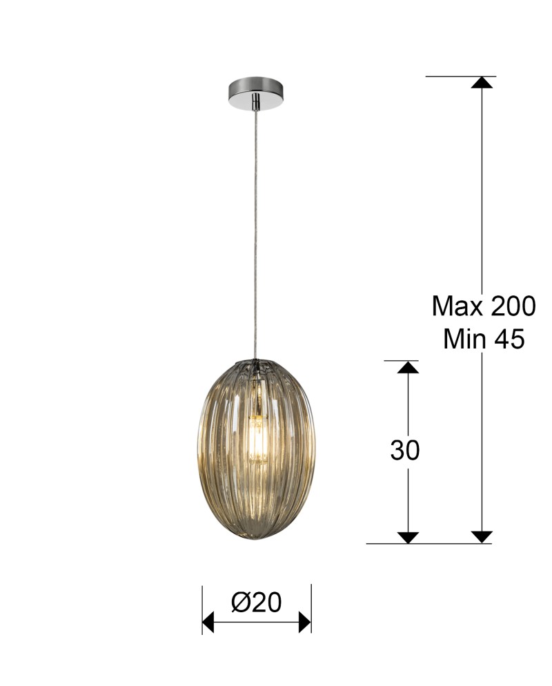 OVILA- LAMP 1L COÑAC 20Ø
