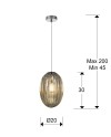 OVILA- LAMP 1L COÑAC 20Ø