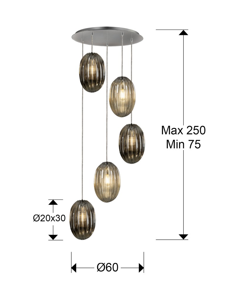 OVILA- LAMP 5L SMOKE- COÑAC