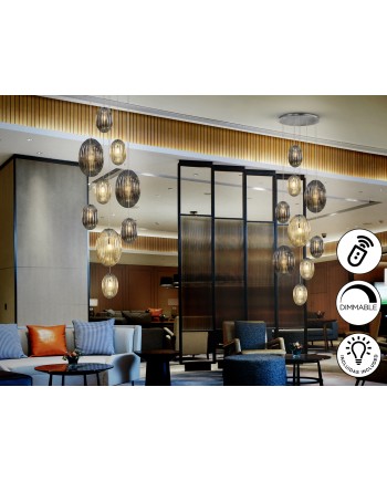 OVILA- LAMP 9L SMOKE- COÑAC DIM