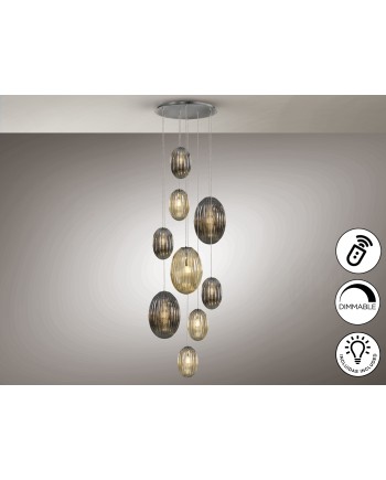 OVILA- LAMP 9L SMOKE- COÑAC DIM