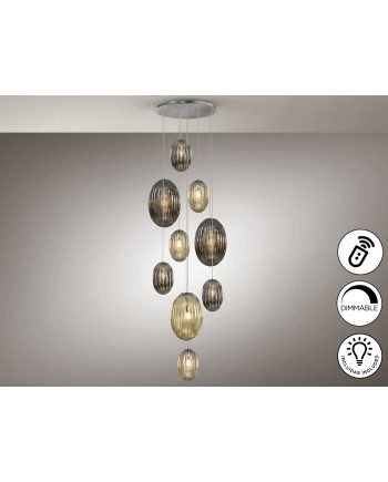 OVILA- LAMP 9L SMOKE- COÑAC DIM