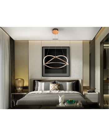 LAMPARA LED ·OCELLIS·60Ø ORO ROSA