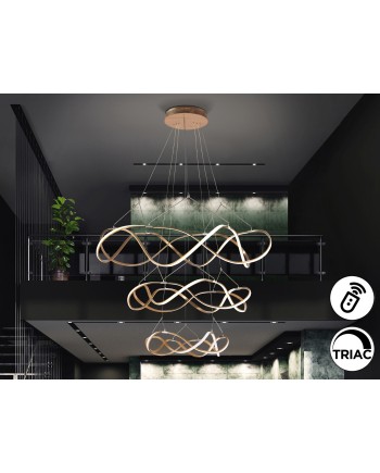 MOLLY-LAMP 3 AROS 110D ORO ROSA DIM