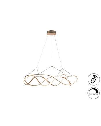 LÁMPARA LED ·MOLLY· 110Ø ORO ROSA