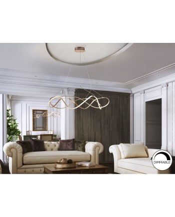 LÁMPARA LED ·MOLLY· 110Ø ORO ROSA