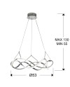 LÁMPARA LED ·MOLLY· 53Ø CROMO