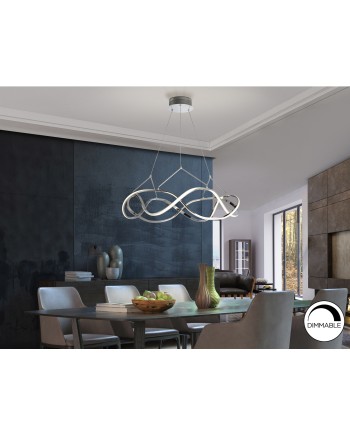 LÁMPARA LED ·MOLLY· 80Ø CROMO
