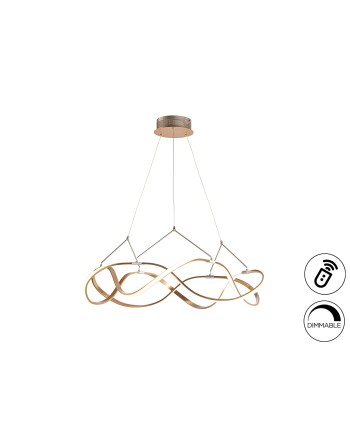 LAMP. LED ·MOLLY· 80Ø ORO ROSA DIM