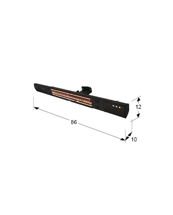 ESTUFA PARED ·HEAT MUSIC· 1500W