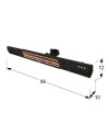 ESTUFA PARED ·HEAT MUSIC· 1500W