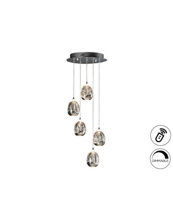 ROCIO- LAMPARA 5L CROMO 30D DIMABLE