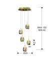 ROCIO- LAMPARA 5L ORO 30D DIMABLE