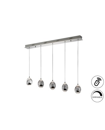 ROCIO- LAMPARA  5L  CROMO DIMABLE