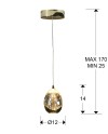 ROCIO- LAMPARA 1L ORO