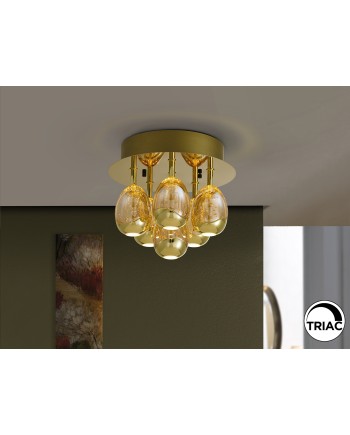 ROCIO- PLAFON 6L ORO DIMABLE
