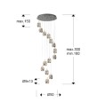 ROCIO-LAMPARA 14L CROMO D50 DIM B