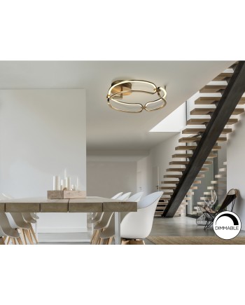 COLETTE-PLAFON LED Ø47 ORO ROSA