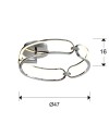 COLETTE-PLAFON LED Ø47 CROMO