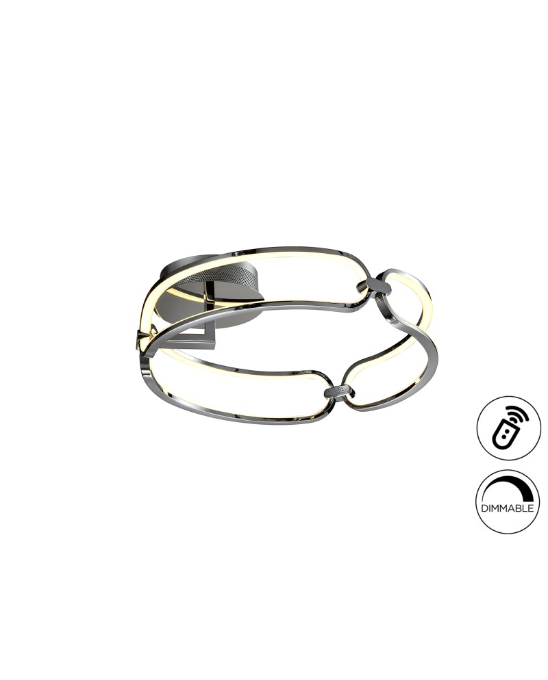 COLETTE-PLAFON LED Ø47 CROMO DIM