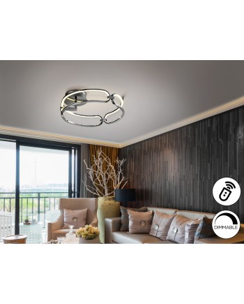 COLETTE-PLAFON LED Ø47 CROMO DIM
