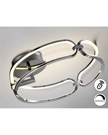COLETTE-PLAFON LED Ø47 CROMO DIM