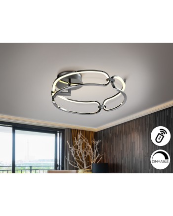 COLETTE-PLAFON LED Ø47 CROMO DIM