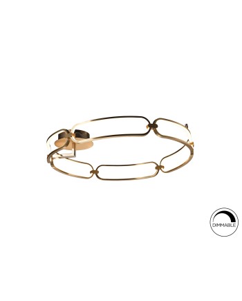 COLETTE-PLAFON LED Ø80 ORO ROSA