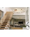 COLETTE-PLAFON LED Ø80 ORO ROSA DIM