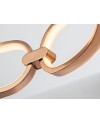 COLETTE-PLAFON LED Ø80 ORO ROSA DIM