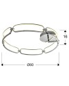 COLETTE-PLAFON LED Ø80 CROMO