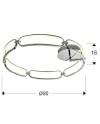 COLETTE-PLAFON LED Ø80 CROMO