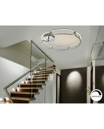 COLETTE-PLAFON LED Ø80 CROMO